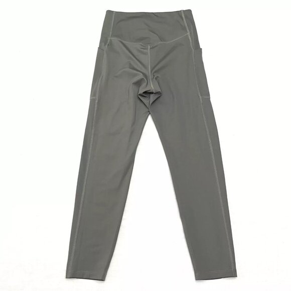 Girlfriend Collective Green 7/8 Length High Rise Pocket Leggings Size Small - Picture 4 of 5